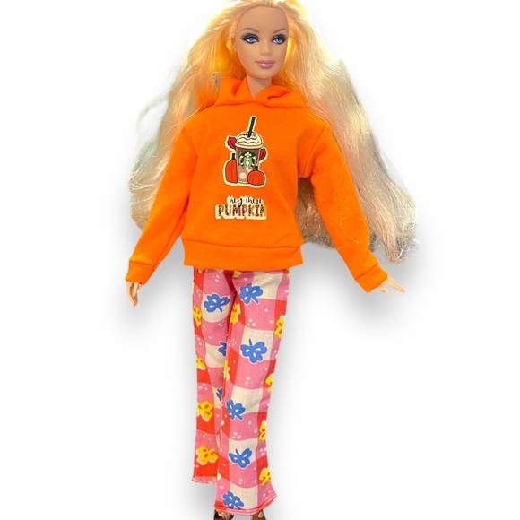 Barbie “ Hey there Pumpkin” Doll Outfit w/Handmade doll Purse- Doll Not included - Picture 3 of 13